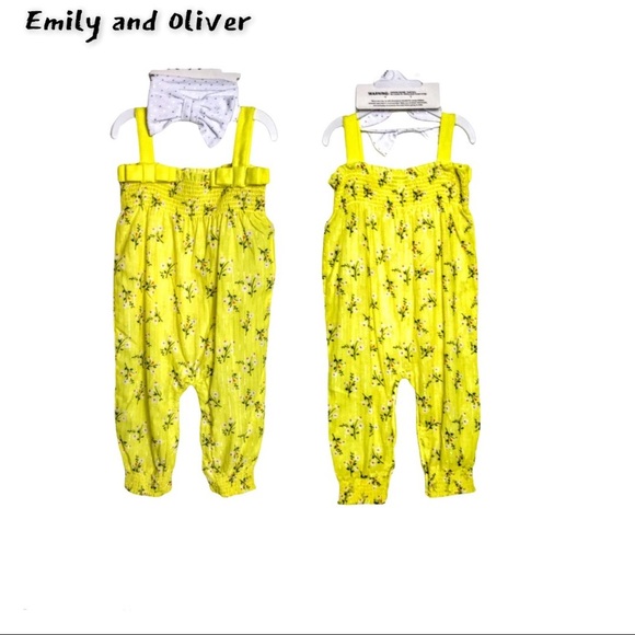 NWT Emily and Oliver Romper & Headband Set - Picture 2 of 12